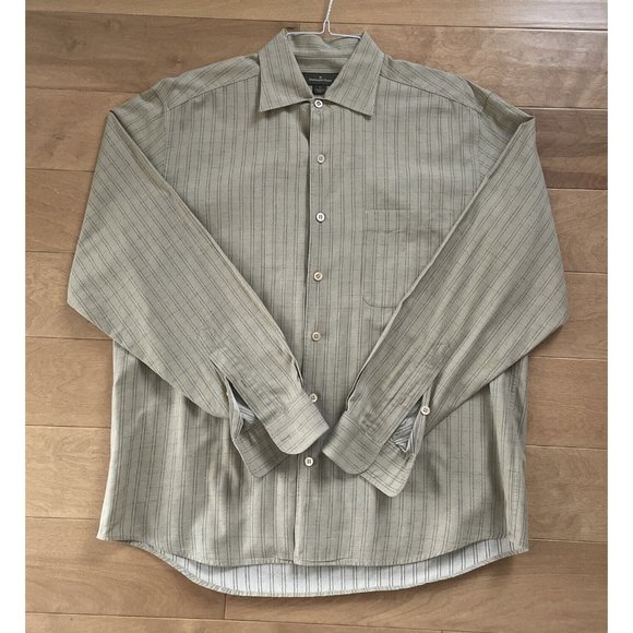 Ermenegildo Zegna Other - Ermenegildo Zegna Men’s Coffee Long Sleeve Dress Shirt Size Large